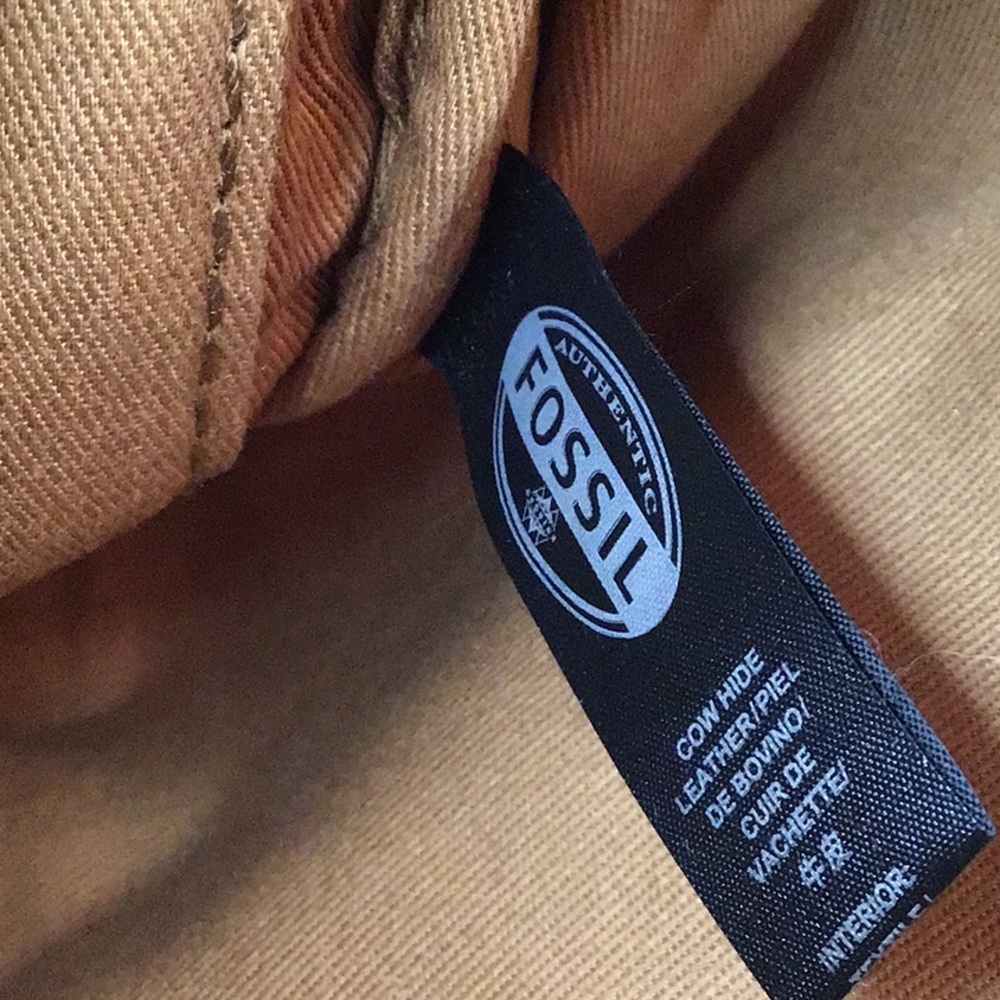 Fossil tan leather Sutter style crossbody bag - Picture 8 of 10
